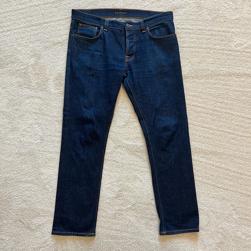 Nudies Grim Tim Straight Jeans Mens 36 - 32